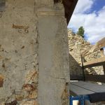 Pilastre nord avant enduisage